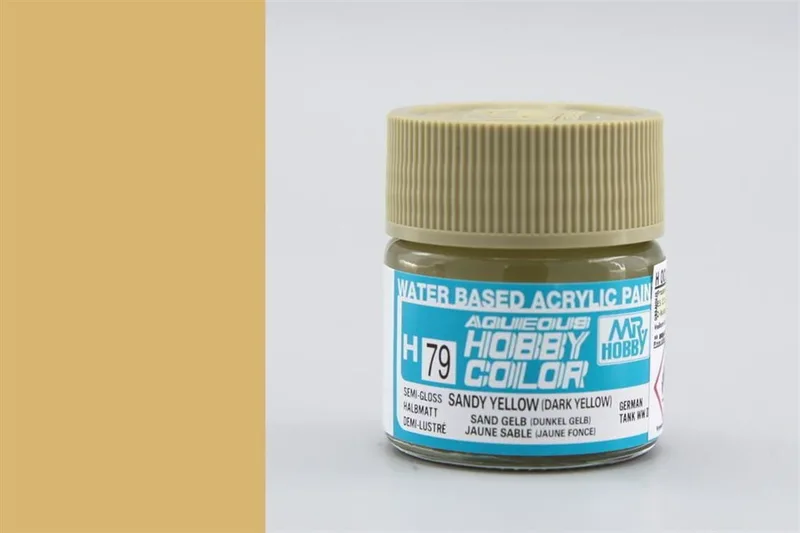 Gunze H079 10 ml. Sandy Yellow (Dark Yellow), Aqueous Serisi Maket Boyası
