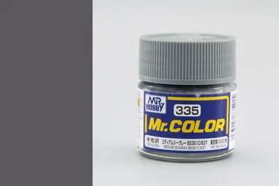 Gunze C335 10 ml. Medium Seagray BS381C 637, Mr.Color Serisi Maket Boyası