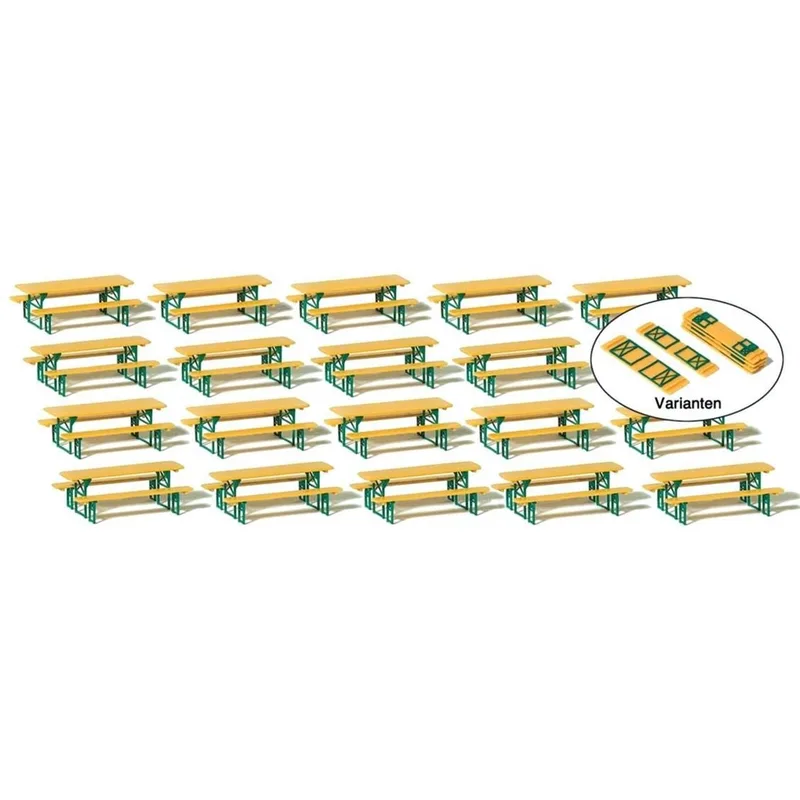 Preiser 24707 1/87 Ölçek 20 biertischgarnituren. bausa Figürleri