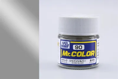 Gunze C090 10 ml. Shine Silver, Mr.Color Serisi Maket Boyası