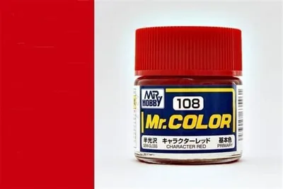 Gunze C108 10 ml. Character Red, Mr.Color Serisi Maket Boyası