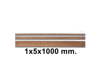80143 AHSAP CITA- DARK BROWN SAPELLY-1X5X1000 MM-10 ADET