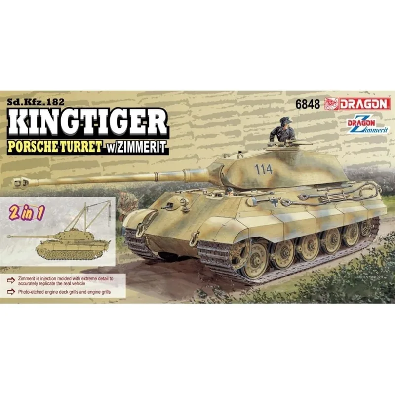 6848 1/35 KINGTIGER PORSCHE W/ZIMMERIT