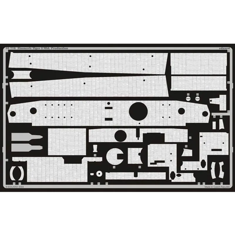EDUARD 35716 1/35 Zimmerit Tiger I Mid. Production