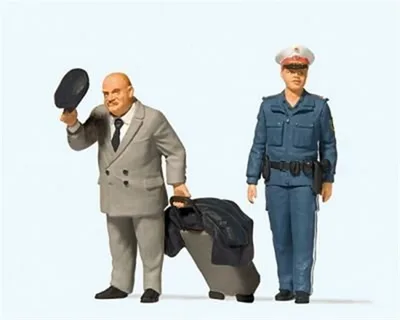 Preiser 44915 1/22,5 Ölçek reisender. polizistin. österr Figürleri