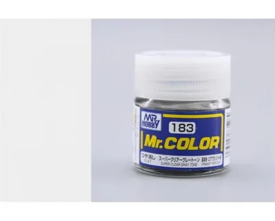 Gunze C183 10 ml. Super Clear Gray Tone, Mr.Color Serisi Maket Boyası