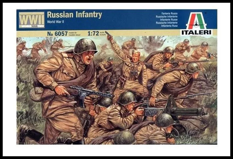 Italeri 6057S 1/72 WWII Rus Askerleri Demonte Plastik Maketi