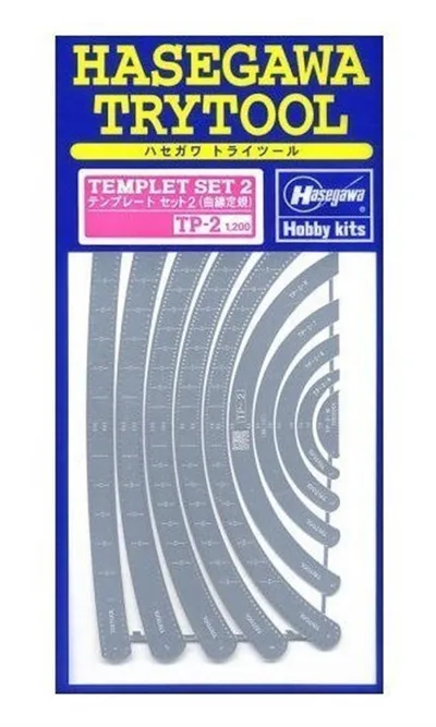 Hasegawa TP2 71102 Şablon Seti - Eğimli Hatlar İçin