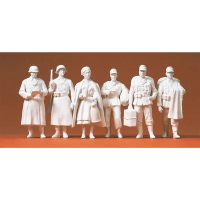 Preiser 64006 1/35 Ölçek izine ayrılan askerler 1939-1945 - 6 ad Figürleri