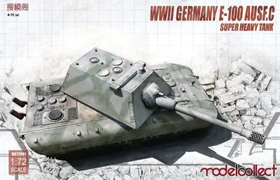 UA72081 1/72 Germany WWII E-100 Heavy Tank with Kr