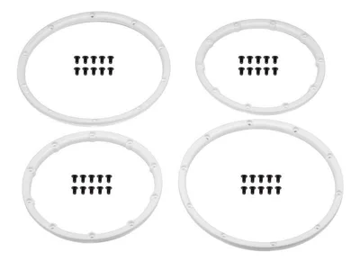 WHEEL BEAD LOCK RINGS (WHITE/FOR 2 WHEELS) BAJA 5