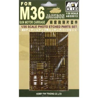 AFV Club AG35013 1/35 M36 JACKSON Tankı Photo Etched Detay Seti