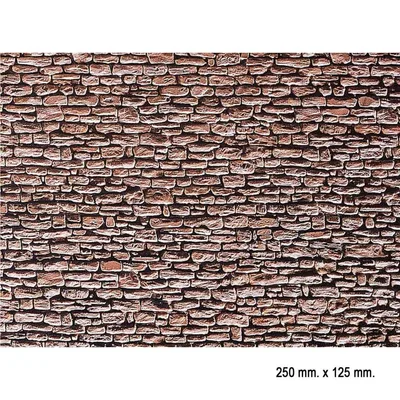 Faller 170618 1/87 Arduvaz Taş Duvarı Desenli Dekor Levhası - 25 X 12,5 Cm.