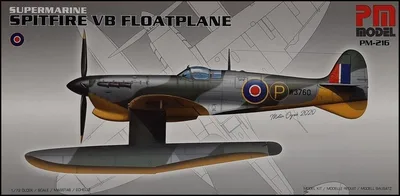 PM Model 216 1/72 Submarine Spitfire VB Floatplane Deniz Uçağı Maketi Demonte Plastik Maketi