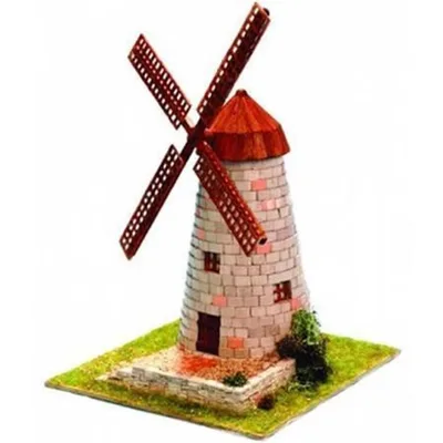 Domenech 3524 Ermita Molino Değirmeni, 15x15x17 Cm. Demonte Taş Maketi