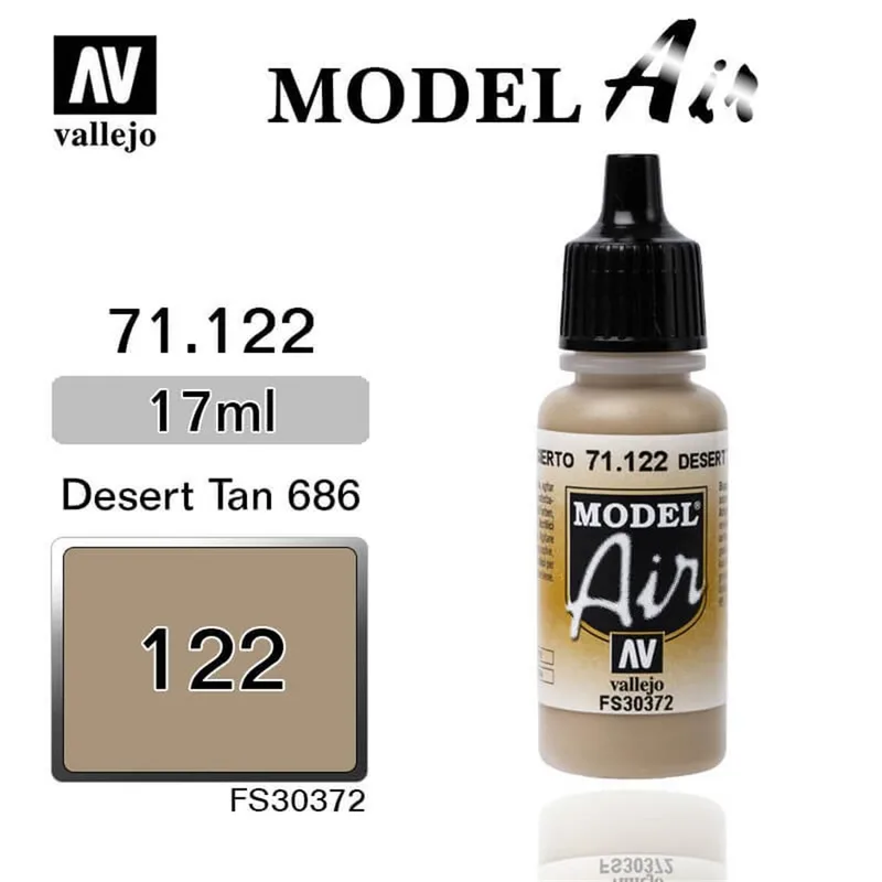 Vallejo 71122 17 ml. US Desert Armour 686, Model Air Serisi Model Boyası