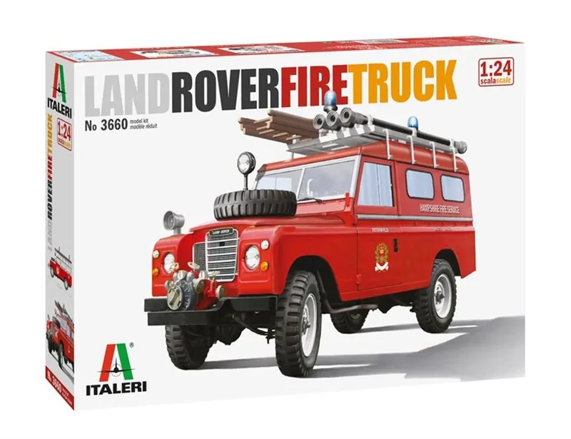 Italeri 3660S 1/24 Land Rover İtfaiye Aracı Demonte Plastik Maketi