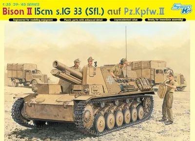 Dragon 6440 1/35 Ölçek Bison II 15cm s.IG.33 (Sfl.) Auf Pz.Kpfw Obüs Topu Plastik Model Kiti