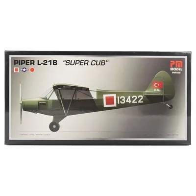 PM Model 502 1/48 Piper L-21B Super Cub Eğitim ve İrtibat Uçağı Demonte Plastik maketi