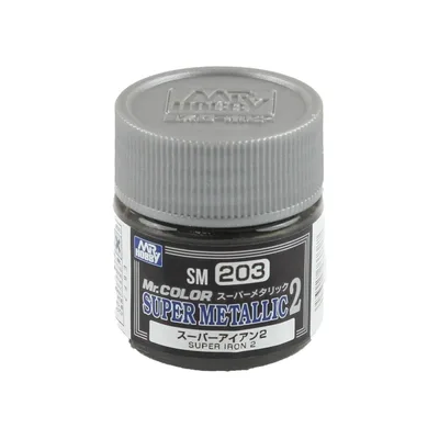 Gunze SM203 10 ml. Super Iron II, Mr.Color Metallic Colors Serisi Maket Boyası