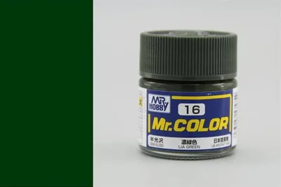 Gunze C016 10 ml. IJA Green, Mr.Color Serisi Maket Boyası