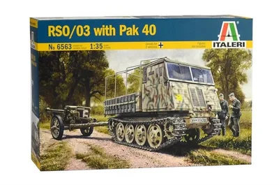 Italeri 6563S 1/35 RSO/03 PaK 40'lı Paletli Askeri Araç Demonte Plastik Maketi