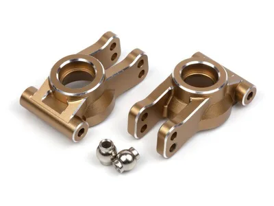 Aluminum Rear Hub Set (Gold/2pcs) Quantum2