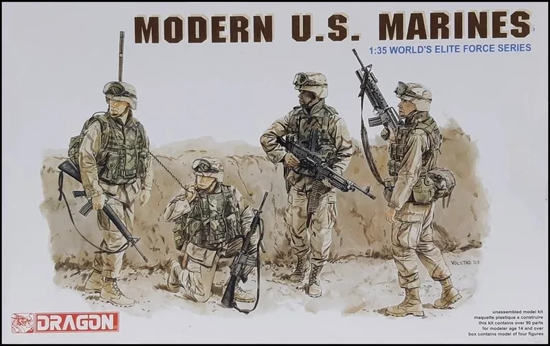 Dragon 3027 1/35 Ölçek Modern ABD Deniz Piyadeleri Asker Figürleri Plastik Model Kiti