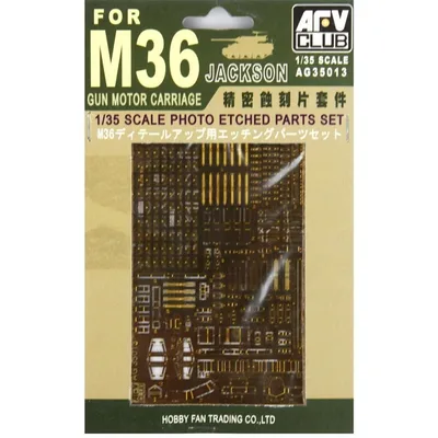 AFV Club AG35013 1/35 M36 JACKSON Tankı Photo Etched Detay Seti