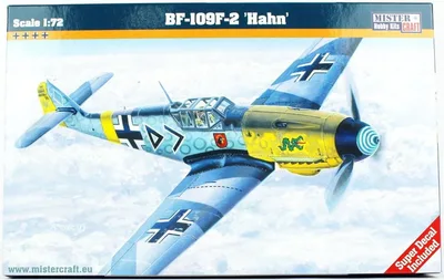 Mistercraft C035 1/72 BF-109F-4 (Hahn) Savaş Uçağı Demonte Plastik Maketi