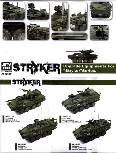 AFV Club AF35S59 1/35 Strayker Serisi İçin Upgrade Parçaları Maket Seti