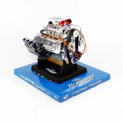 Liberty Classics 84029 1/6 Ölçek Top Fuel 427 Ford Cid SOHC Dragster Motoru, Demonte Plastik Motor Maketi