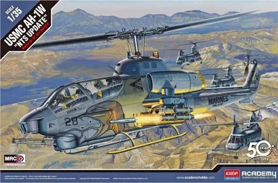 Academy 12116 1/35 AH-1W (NTS Yükseltmeli) Helikopter Demonte Plastik Maketi