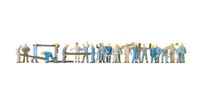 Preiser 14403 1/87 Ölçek gleisbauarbeiter. 24 figuren Figürleri