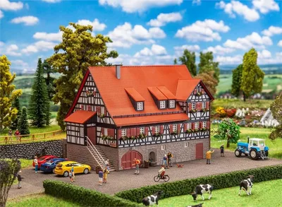 Faller 191771 1/87 Linde Konuk Evi Demonte Plastik Maketi