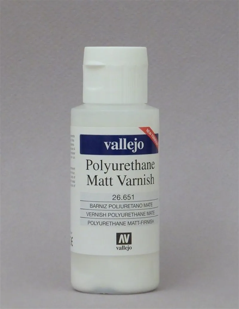 Vallejo 26651 60 ml. Poliüretan Mat Vernik, Model Boyası