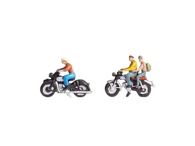 Noch 15904 1/87 Motorsikletli Figürleri-A