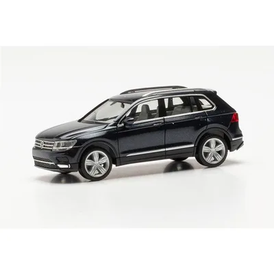 Herpa 038607-006 1/87 Ölçek VW Tiguan, Gece Mavisi Metalik, Sergilemeye Hazır Model Araç