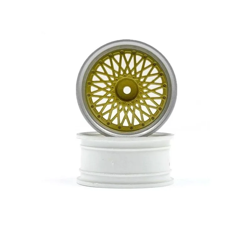 HPI Racing BBS RS Wheels Silver/Gold 26mm (6mm Offset)