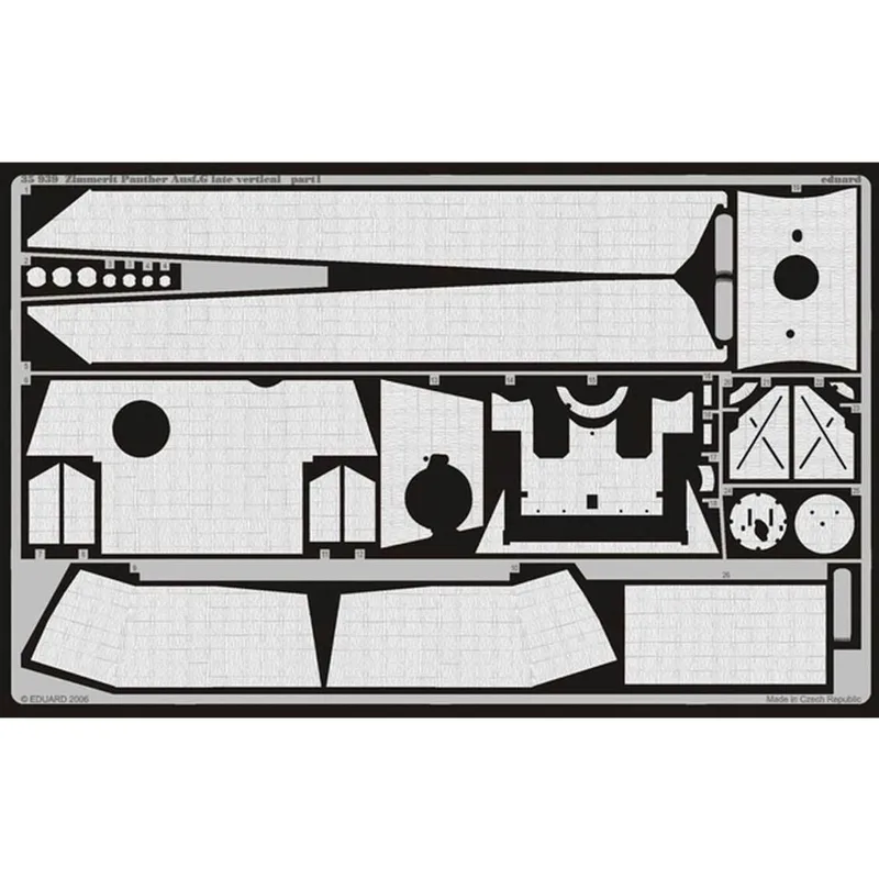 EDUARD 35939 1/35 Zimmerit Panther Ausf.G late ver