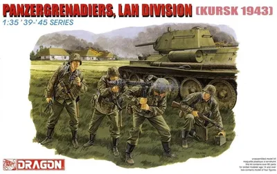 Dragon 6159 1/35 Ölçek Panzergrenadiers LAH Tümeni (Kursk 1943) Asker Figürleri Plastik Model Kiti