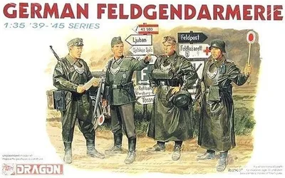 Dragon 6061 1/35 Ölçek Alman Jandarması (1939-1945) Asker Figürleri Plastik Model Kiti