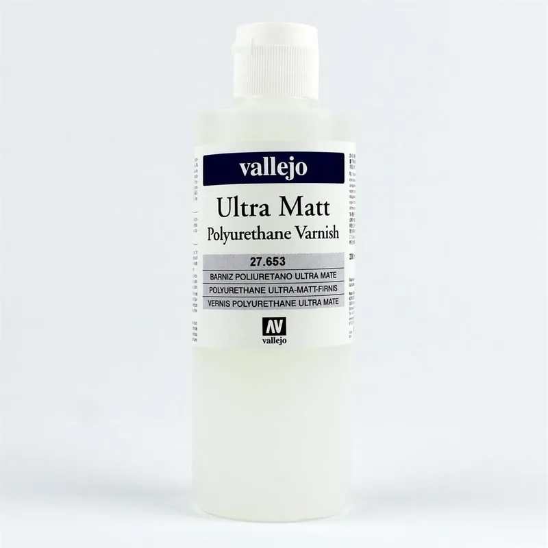 Vallejo 27653 200 ml. Poliüretan Ultra Mat Vernik, Model Boyası