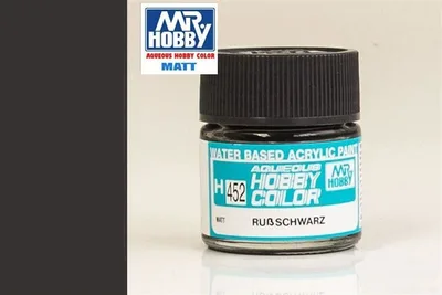 Gunze H452 10 ml. Soot Black, Aqueous Serisi Maket Boyası