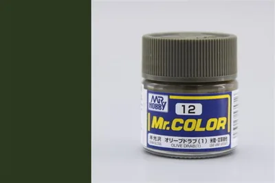 Gunze C012 10 ml. Olive Drab (1), Mr.Color Serisi Maket Boyası