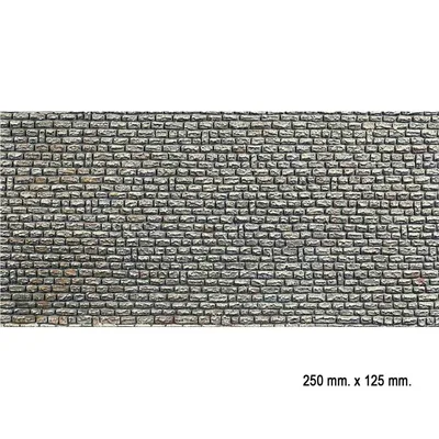 Faller 170603 1/87 DoğalTaş Duvarlı Desenli Dekor Levhası - 25 X 12,5 Cm.