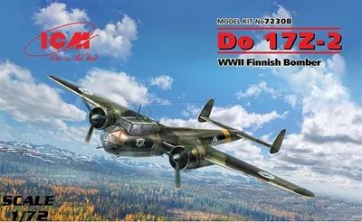 72308 Do 17Z-2, WWII Finnish Bomber 10 adet Do 17Z