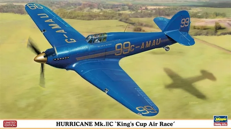 Hasegawa 9967 1/48 Ölçek Hurricane Mk.IIC King Cup Air Race (Limited Edition) Savaş Uçağı Plastik Model Kiti