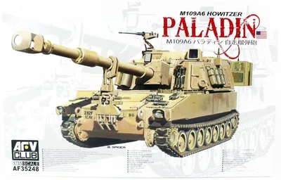AFV Club AF35248 1/35 M109A6 HOWITZER Paladin Obüsü Demonte Plastik Maketi
