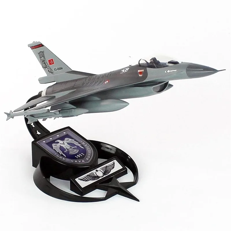 AkbaModel 1/48 F-16 Pars Filo Muharip Savaş Uçağı, Sergilemeye Hazır Standlı Model